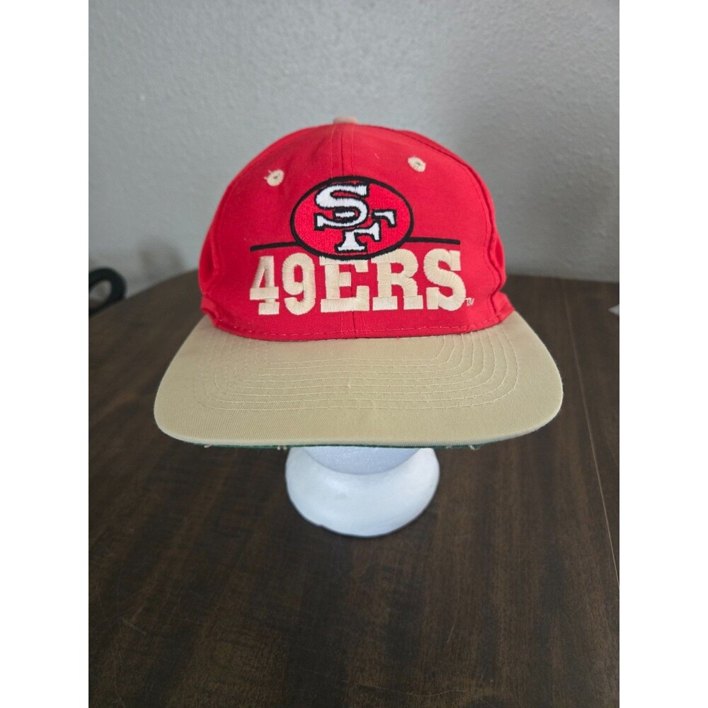 49ERS SAN FRANSISCO The Game Team NFL Snapback Hat Red 1990s